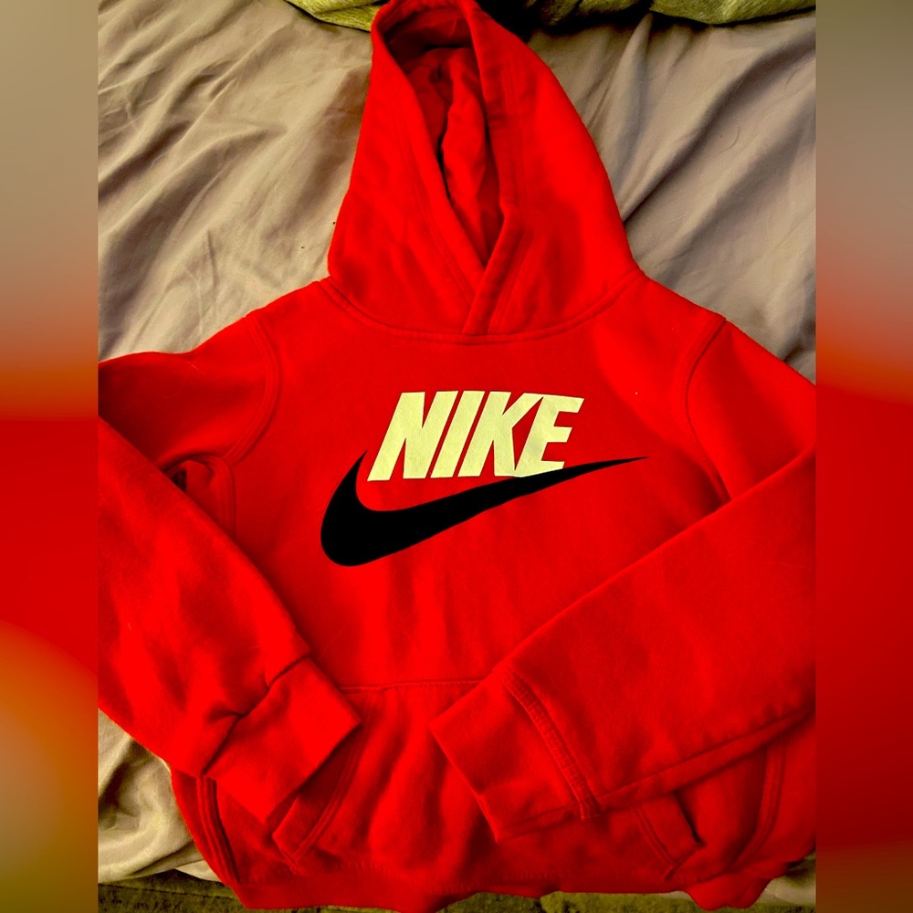 Kids Nike red hoodie